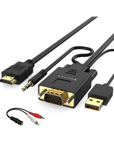 HDMI cable adapter cable VGA adapter with audio monitor TV and laptop
