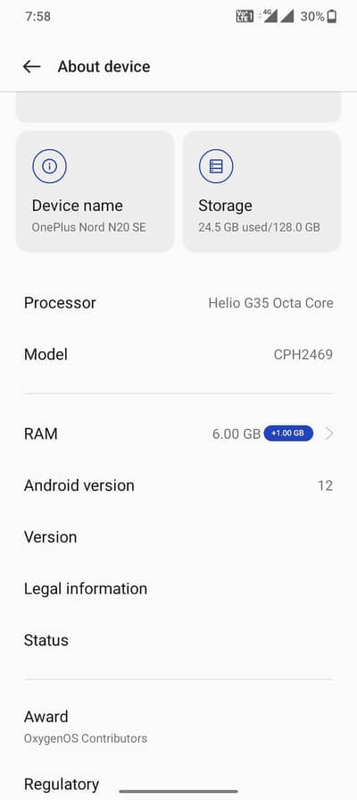 One Plus Nord N20 SE