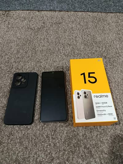 Realme 15 5G 12GB/512GB Titanium  10 days used only
