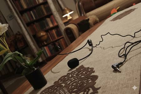 For recording and voice call get this lightweight microphone