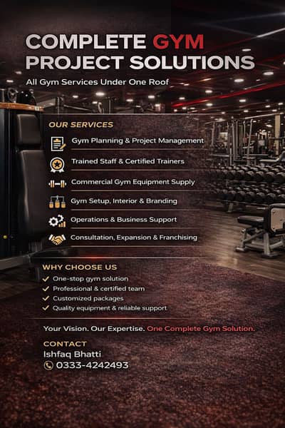 Gym consultant and project management