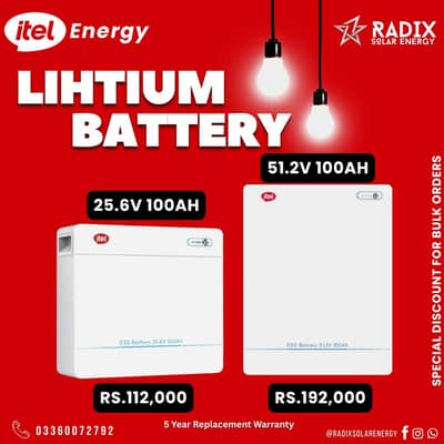 itel Lithium Batteries (Rs 112,000)