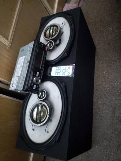 KENWOOD SPEAKER & CAR TAPE CAR SOUND SYSTEM