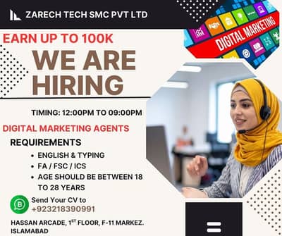 Day Time Call Center Job Available For Male & Female in Islamabad