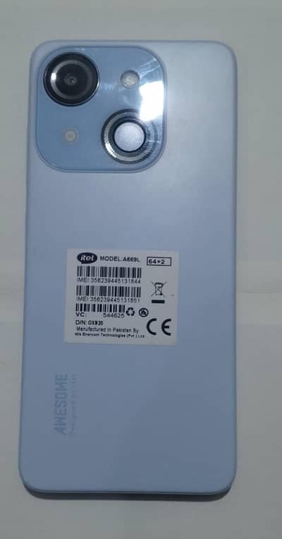 ITel A50c brand week Used 0300***600**3212