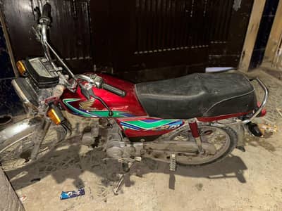 Honda CD 70 2018 first owner my name