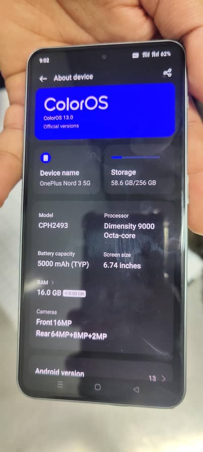 one plus ace 2v 16 256