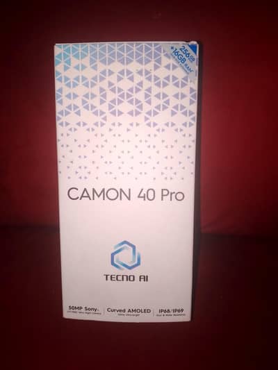 Tecno common 40 pro bran new 7 month warranty