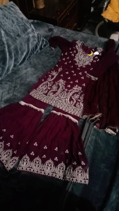 heavy purple sharara