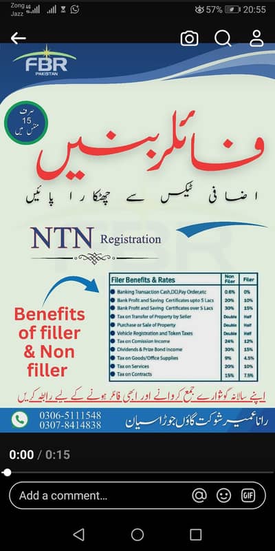 incom tax return( FBR)