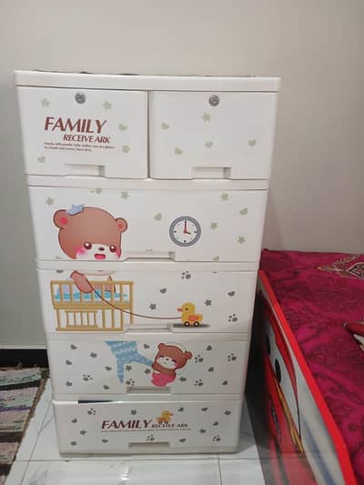 Baby / Kids Plastic Drawer Cabinet – Immaculate Condition