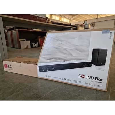 LG Sound Bar with Active Subwoofer Sj300 New.