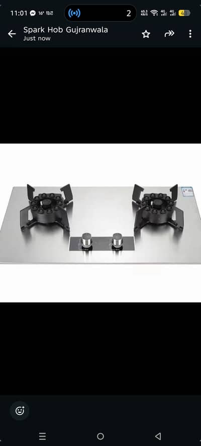 Kitchen Hob.   Stainless steel body