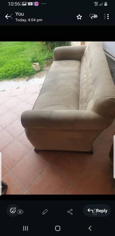 brown/beige sofa set