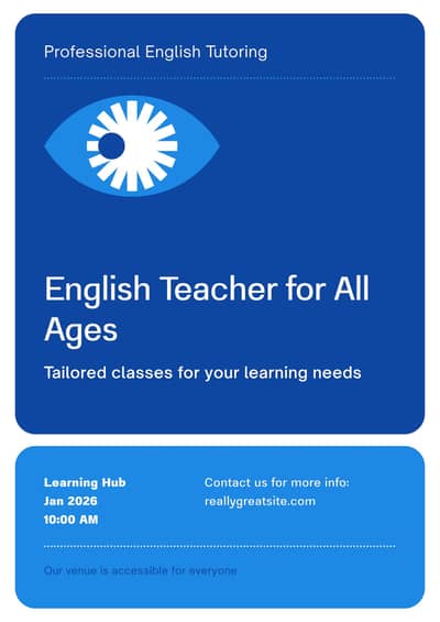 Online / Home English Tutor for Students