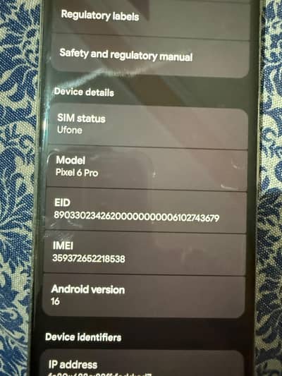 Google pixel 6 pro