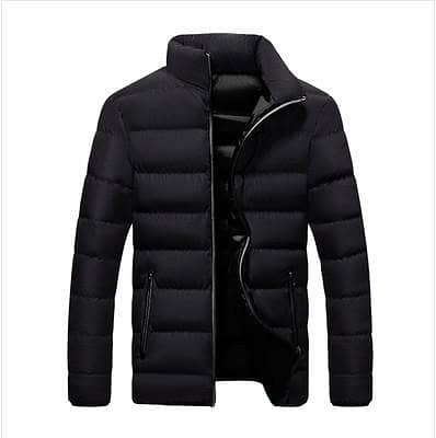 Winter Thickened Sports Cotton Jacket Men's Stand collar cardigan outd