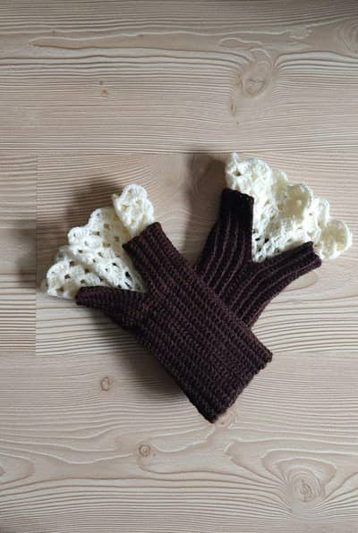 Handmade crochet gloves for men and women