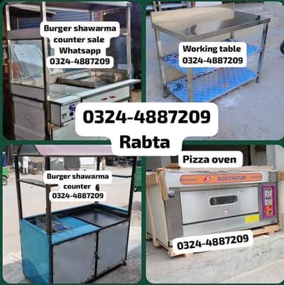 chips burger shawarma fries hotplate fryer piza oven food counter sale