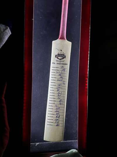 bat with signature
