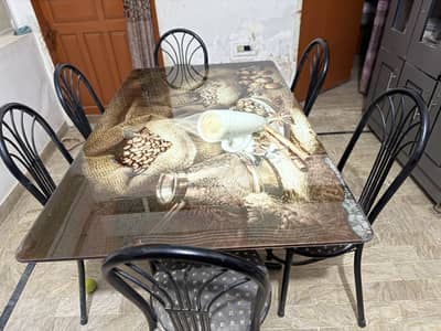 Dining table with chairs