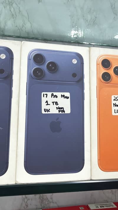 IPHONE 17 PRO MAX 1TB UK BLUE BOX PACK NON ACTIVE