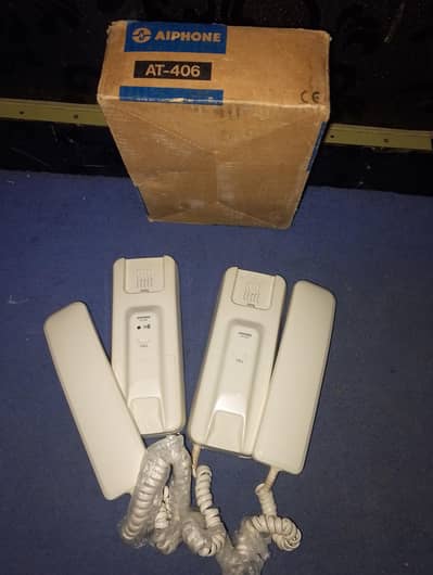 Aiphone AT-406  intercom phone set 2 handset box pack