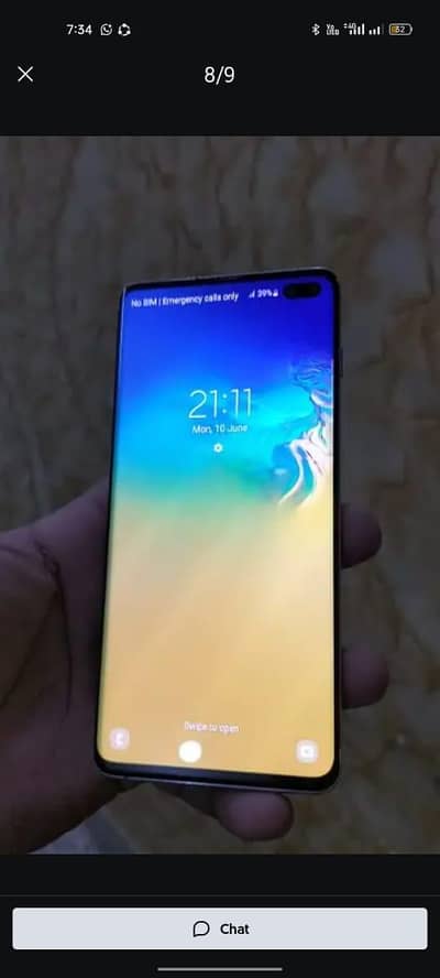 Samsung galaxy S10 plus full box 10/10