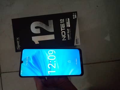 Sparx Note 12 Mobile with 10 Months warranty