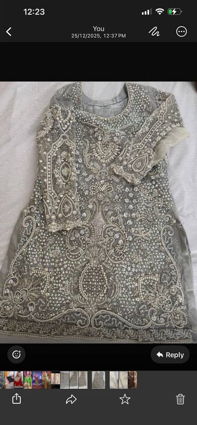 Heavy embroided replica dress