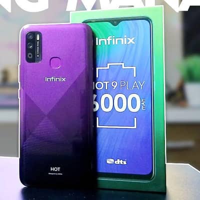 Infinx hot 9 play With official Box