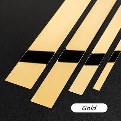 Wall Decoration Golden/Silver Acrylic Strips for Home Decor, Wall Deco
