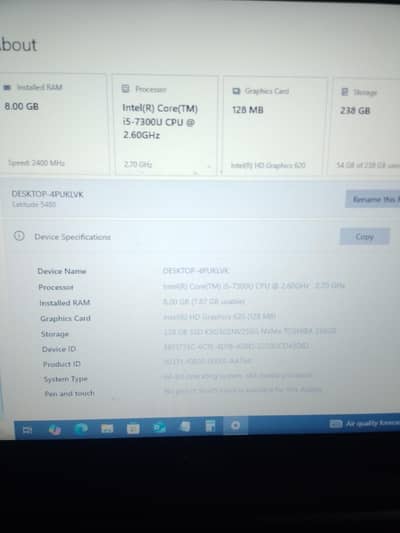 Dell latitude i5 7 generation