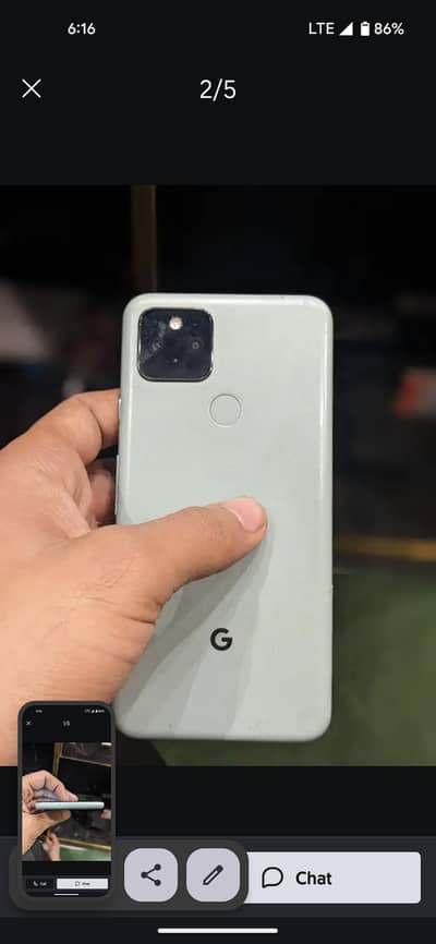 pixel5 8GB ram 128 GB memory