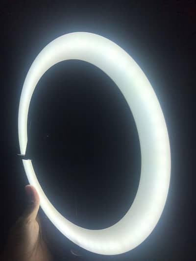 Ring light with background light