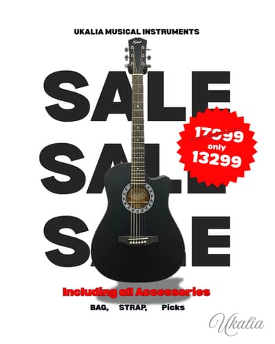 IRIN 38'' Guitar | Brown Guitar Acoustic | Medium Guitar Premium