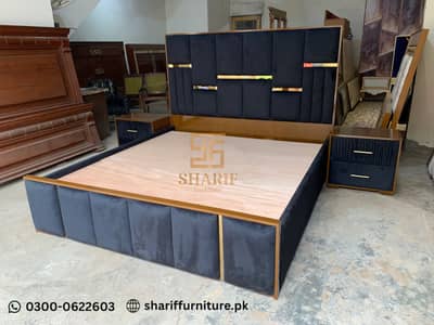 Bed Set, Furniture Set, Bedroom Set, Side Tables, Dressing Table