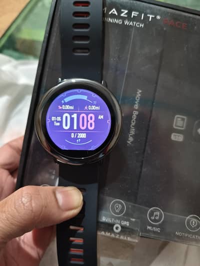 came from abroad,just box open,amazfit pace watc witj brand new cond