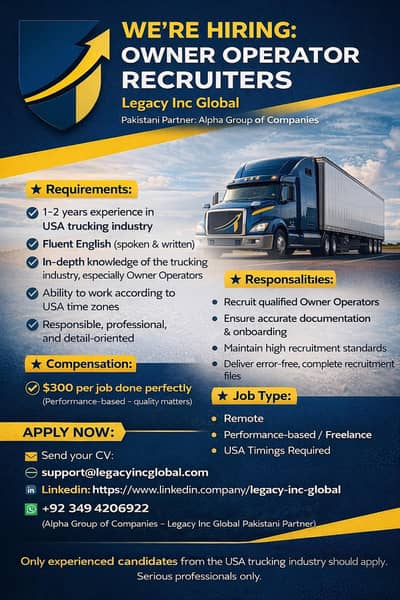 Owner Operator Recruiters