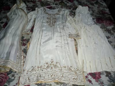 silk embroidery shirt and gharara