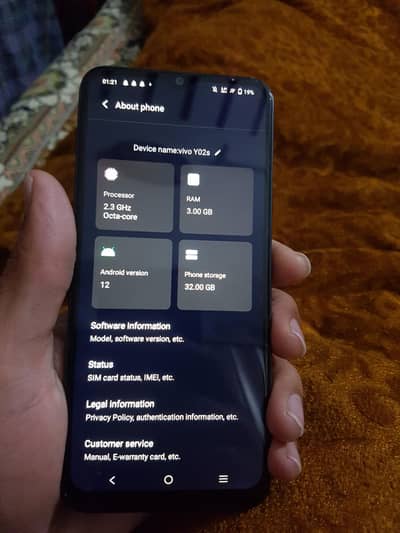 dual sim pta vivo y02s