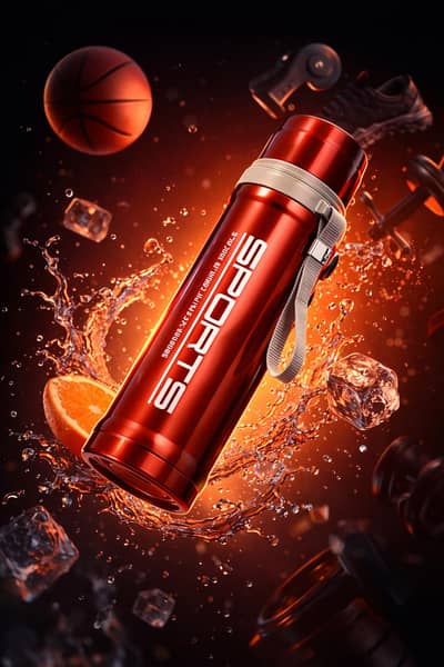 Stainless Steel Sports Thermos Bottle | Hot & Cold Vacuum Flask