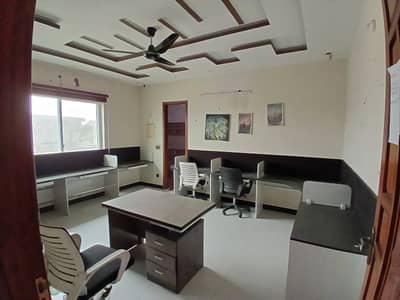 10 MARLA 2nd FLOOR FOR COMMERCIAL OFFICE PORTION FOR RENT IN JOHAR TOWN LAHORE