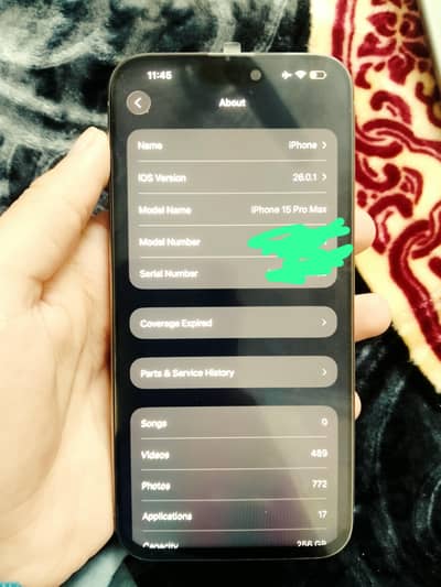 Iphone 15pm for sale 256gb only screen change non pta