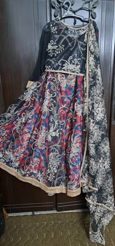 floral Black sharara