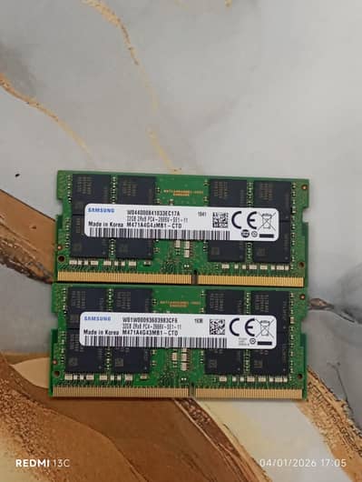 32gb ddr4 branded ram not local used available for sell