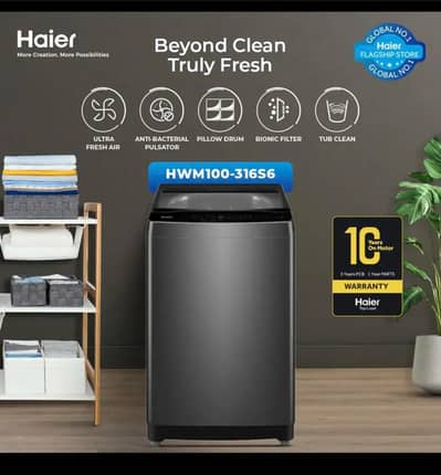 HWM 100-316 Haier 10Kg Top Load washing machine Fully automatic