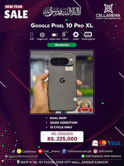 New Year Sale Google Pixel 10 Pro XL Pixel 10 Pro - CELLARENA