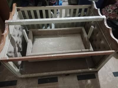 wooden baby cot julla