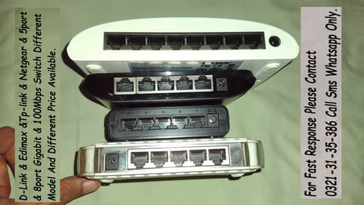 netgear 5port tplink 5port dlink 8port gigabit switch